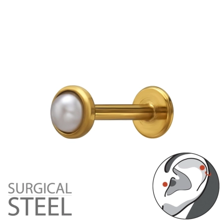 3mm Imitacja Pereł Stal biżuterii | All4silver