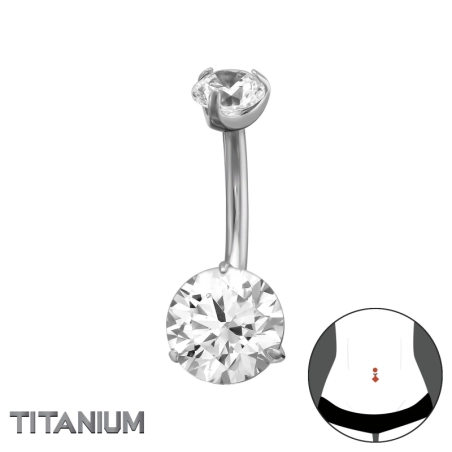 1,6 X 10 mm (14 G) - 5 mm Okrągła Góra, 8 mm Okrągła Dolna Część, 3 Bolce Przebicie pępka biżuterii | All4silver
