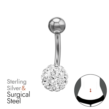 8mm Ferido 1.6X10Mm (14G) Przebicie pępka biżuterii | All4silver
