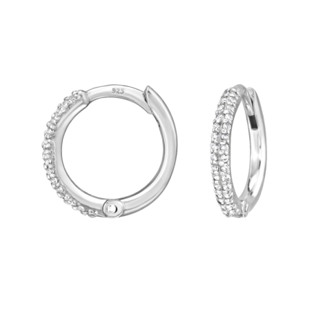 Huggies z Cyrkonią 12mm Huggies biżuterii | All4silver