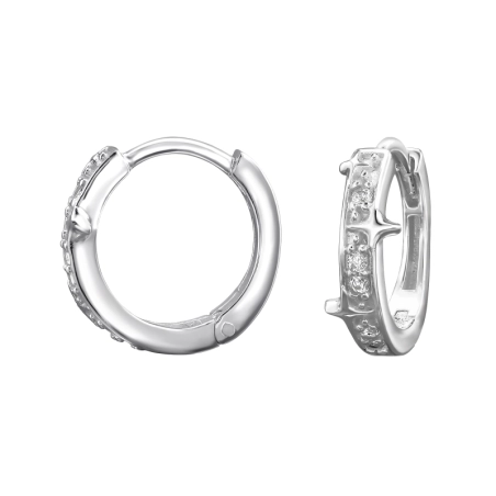 Huggies z Cyrkonią Gwiazdy, Księżyc i Słońce biżuterii | All4silver