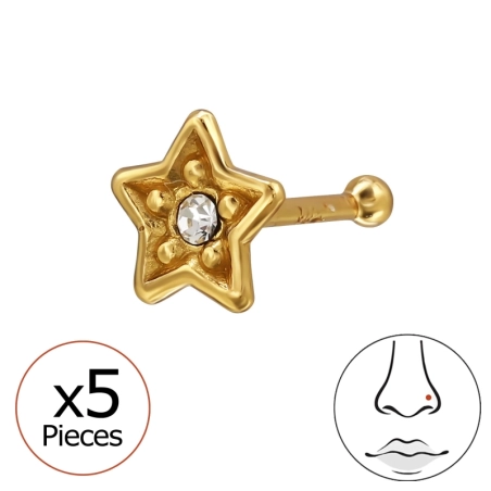 Gwiazda 4mm Gwiazdy, Księżyc i Słońce biżuterii | All4silver