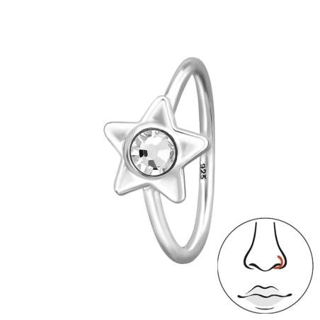 Gwiazda 5 mm Gwiazdy, Księżyc i Słońce biżuterii | All4silver