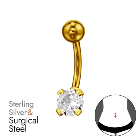 Pozłacany Okrągły Geometryczna biżuterii | All4silver