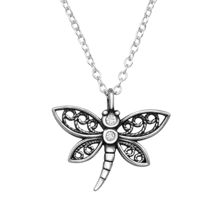 Ważka z Cyrkonią Biżuteria filigranowa biżuterii | All4silver