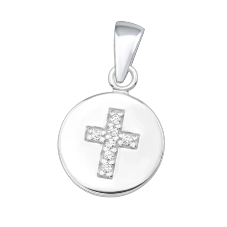 Krzyż z Cyrkonią Wisiorki z cyrkonią biżuterii | All4silver
