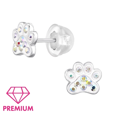 Łapki z Kryształami - Premium* Zwierzęta biżuterii | All4silver