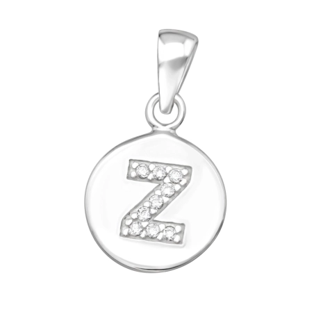 Litera "Z" Wisiorki z cyrkonią biżuterii | All4silver