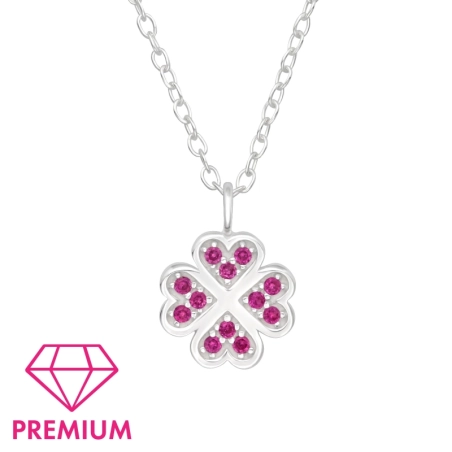 Szczęśliwa Czterolistna Koniczynka - Premium* Walentynki biżuterii | All4silver