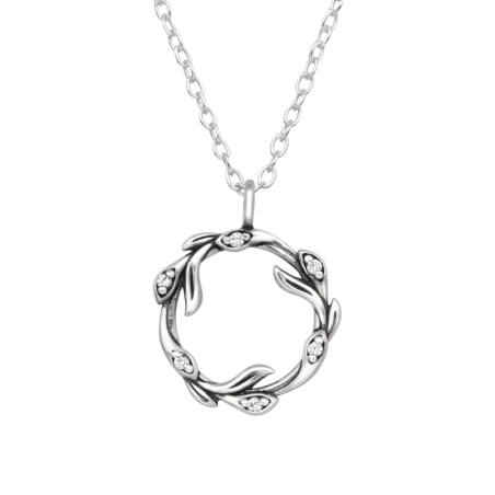 Liść Vintage Natura biżuterii | All4silver