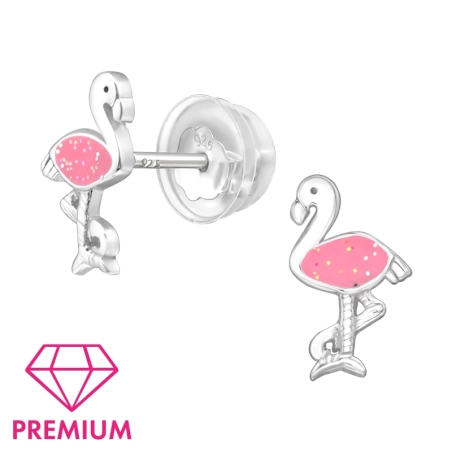 Flamingi z Brokatem - Premium* Zwierzęta biżuterii | All4silver