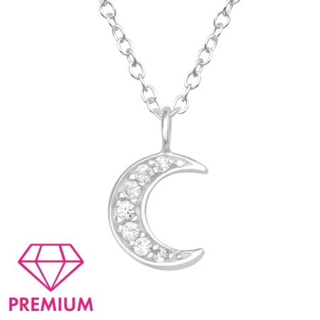 Półksiężyc - Premium* Naszyjniki z łańcuszkiem biżuterii | All4silver