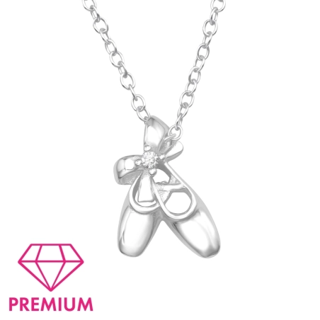Balerinki - Premium* Naszyjniki z łańcuszkiem biżuterii | All4silver