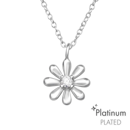 Kwiat z Cyrkonią - Premium Natura biżuterii | All4silver