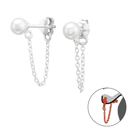 5mm Okrągłe z Łańcuszkiem Przeceny biżuterii | All4silver