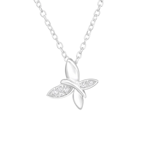 Motyl z Cyrkoniami Zwierzęta biżuterii | All4silver
