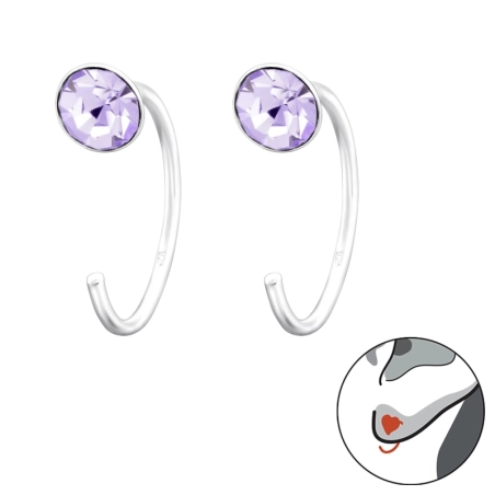 6mm Okrągłe Kolczyki dla dzieci biżuterii | All4silver