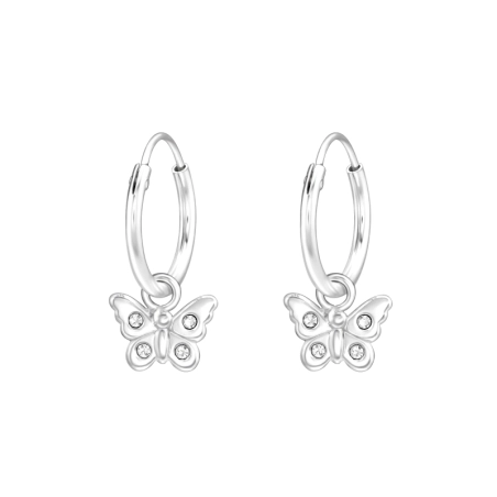 Wiszący Motyl Zwierzęta biżuterii | All4silver