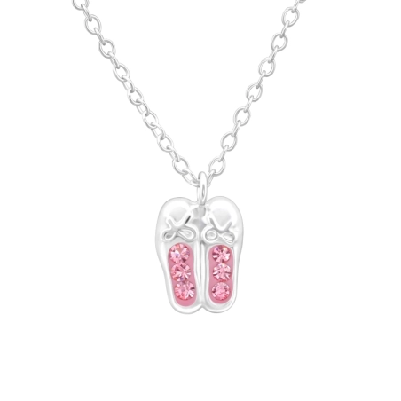 Buty Baleriny Naszyjniki z łańcuszkiem biżuterii | All4silver