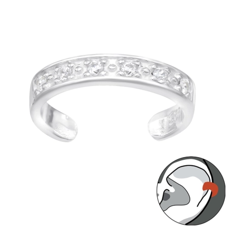 Proste do jednego ucha Kolczyki do jednego ucha biżuterii | All4silver