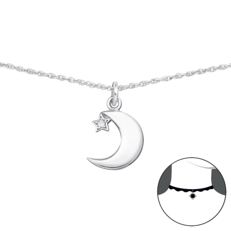 Księżyc I Star Gwiazdy, Księżyc i Słońce biżuterii | All4silver