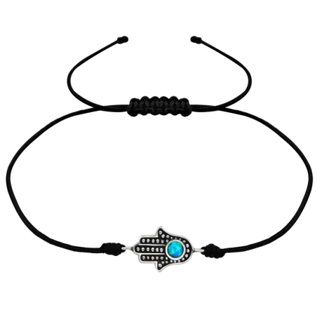Hamsa Bransoletki sznurowane biżuterii | All4silver