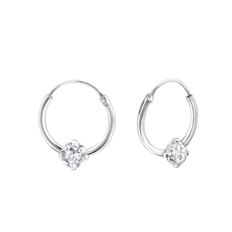 Srebrny 12mm Okrągły Koła biżuterii | All4silver