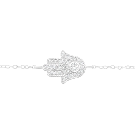 Hamsa Bransoletki z łańcuszkiem biżuterii | All4silver