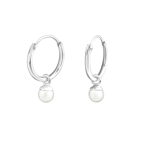 Srebrny 12mm Zroszony Koła biżuterii | All4silver