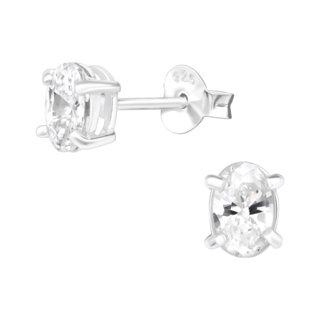 Srebrny Owalny 4x6mm Przeceny biżuterii | All4silver