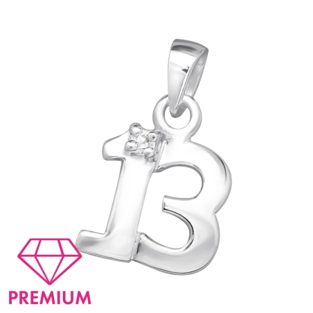 Srebrna Liczba 13 - Premium* Wisiorki biżuterii | All4silver