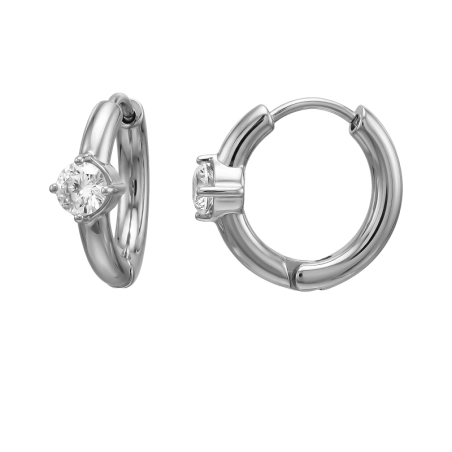 15 mm 4-Bolcowy Kolczyki ze stali nierdzewnej biżuterii | All4silver